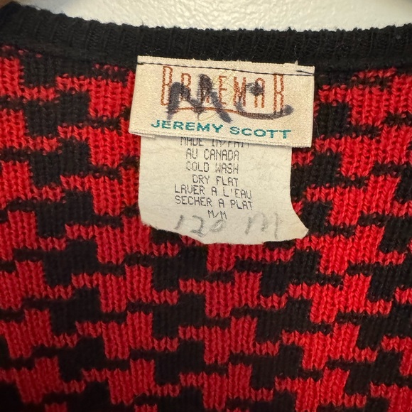 Braemar by Jeremy Scott houndstooth zip cardigan - Picture 6 of 7